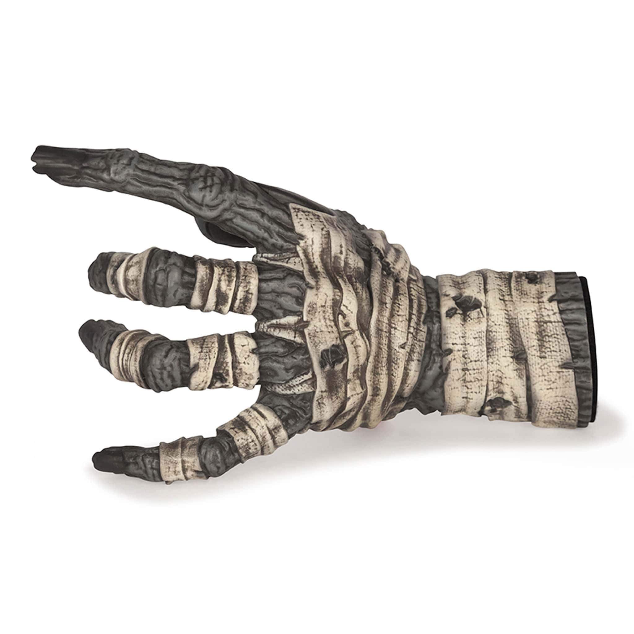 Left hand monster mummy guitar hanger outside view.