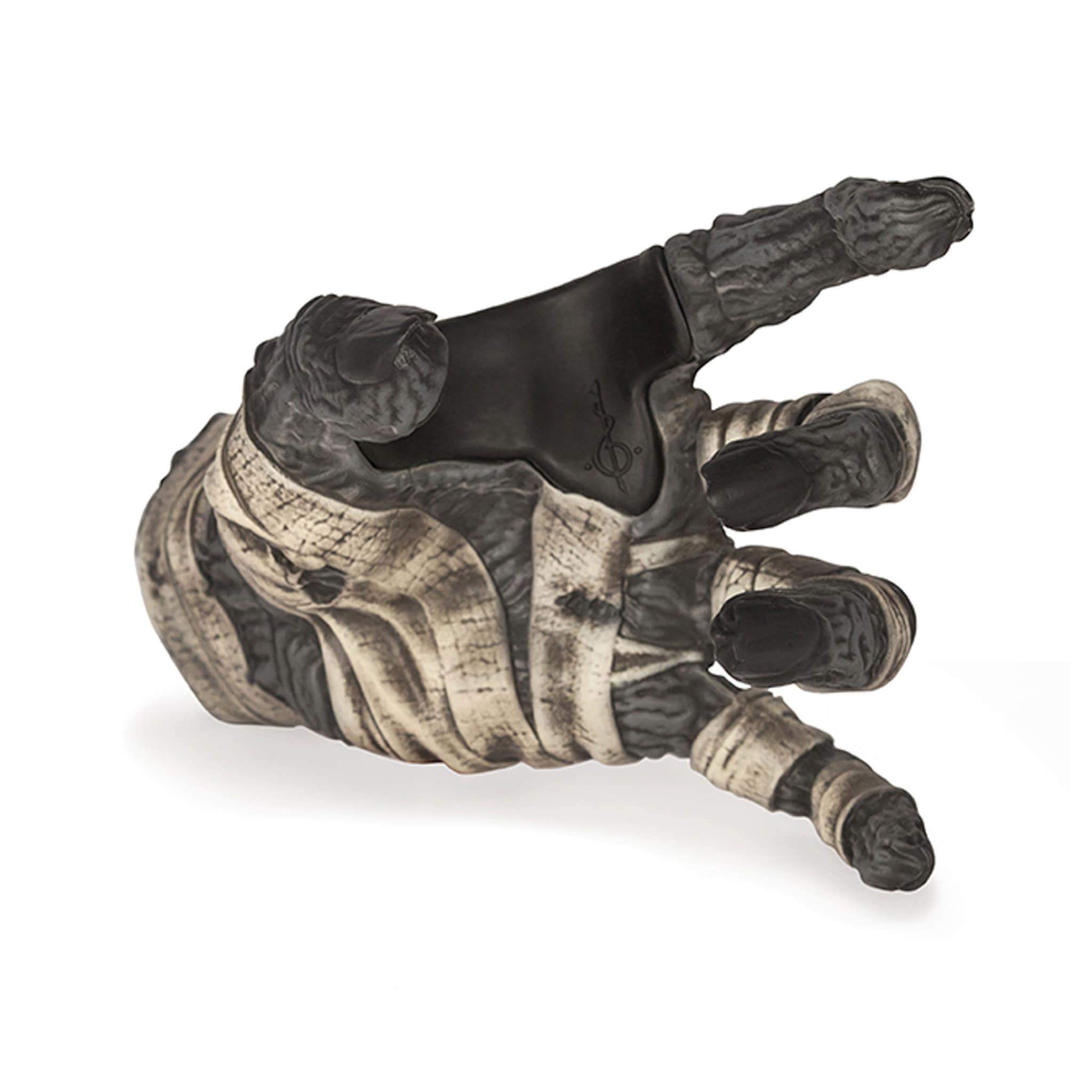 Horror monster mummy hand for guitar and bass. Front inside view.