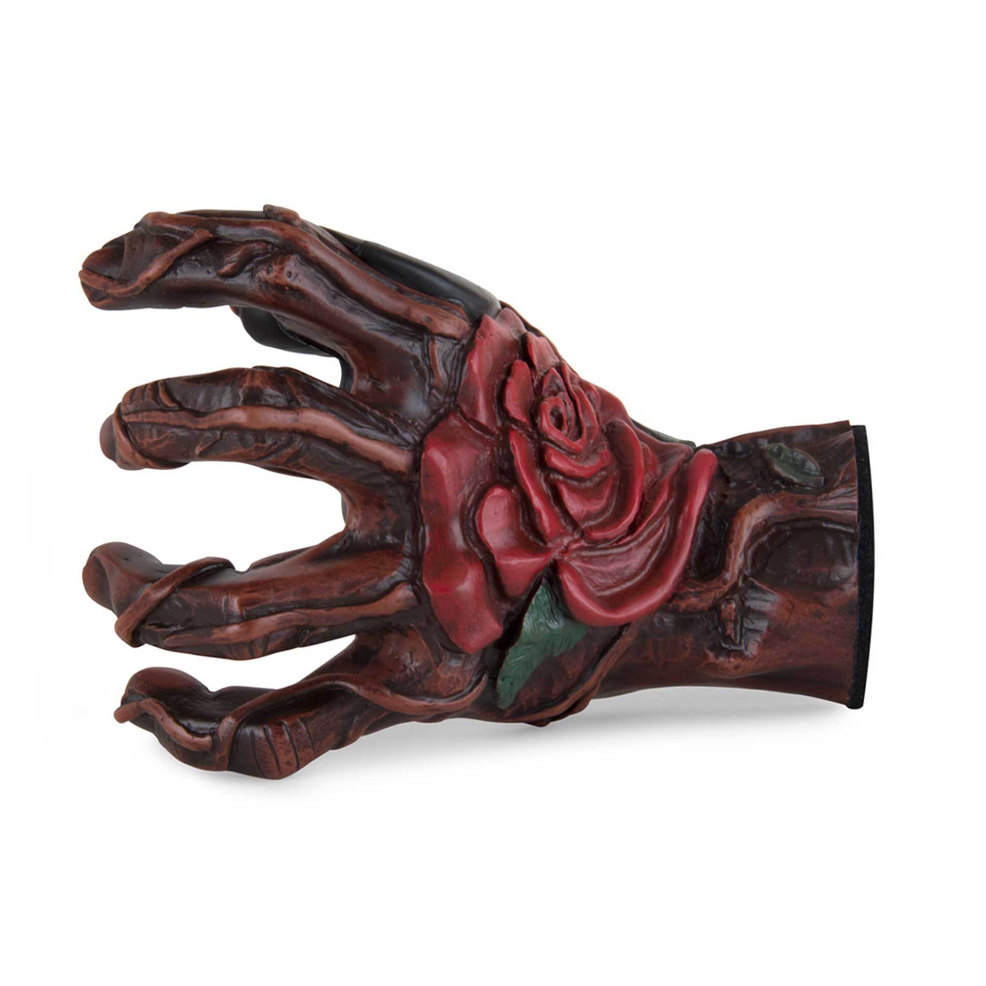 Rose Inlay Guitar Hanger by GuitarGrip. Outside view.